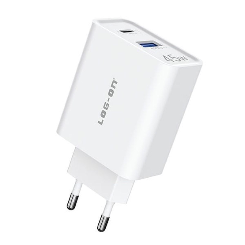 BATOK CHARGER LOG ON LO-CPD600 / GPRO II PD45W+QC4.0+QC3.0 QUICK CHARGER DUAL PORT