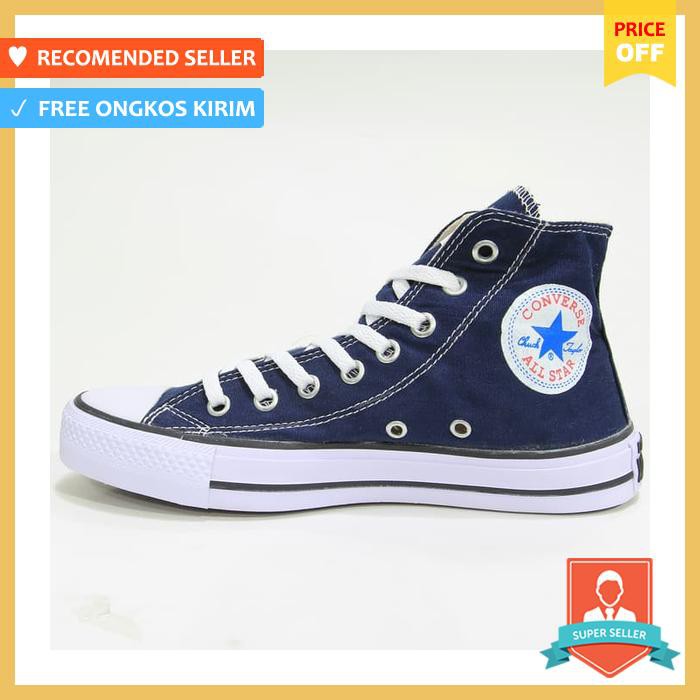 Sepatu Converse All Star High Navy Blue / Biru Dongker Grade Original