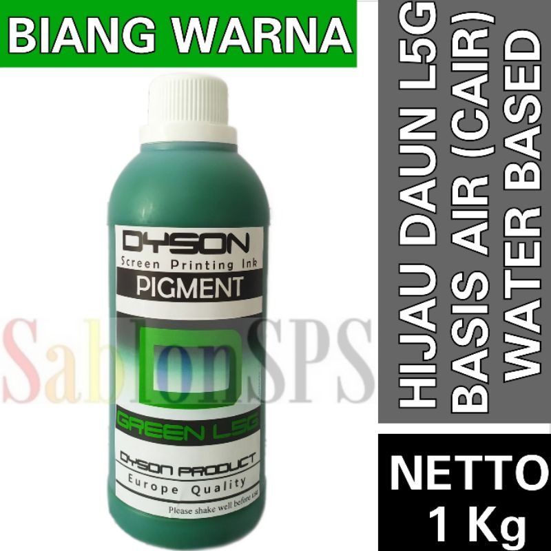 BIANG WARNA CAT SABLON HIJAU DAUN WARNA GREEN L5G 1KG