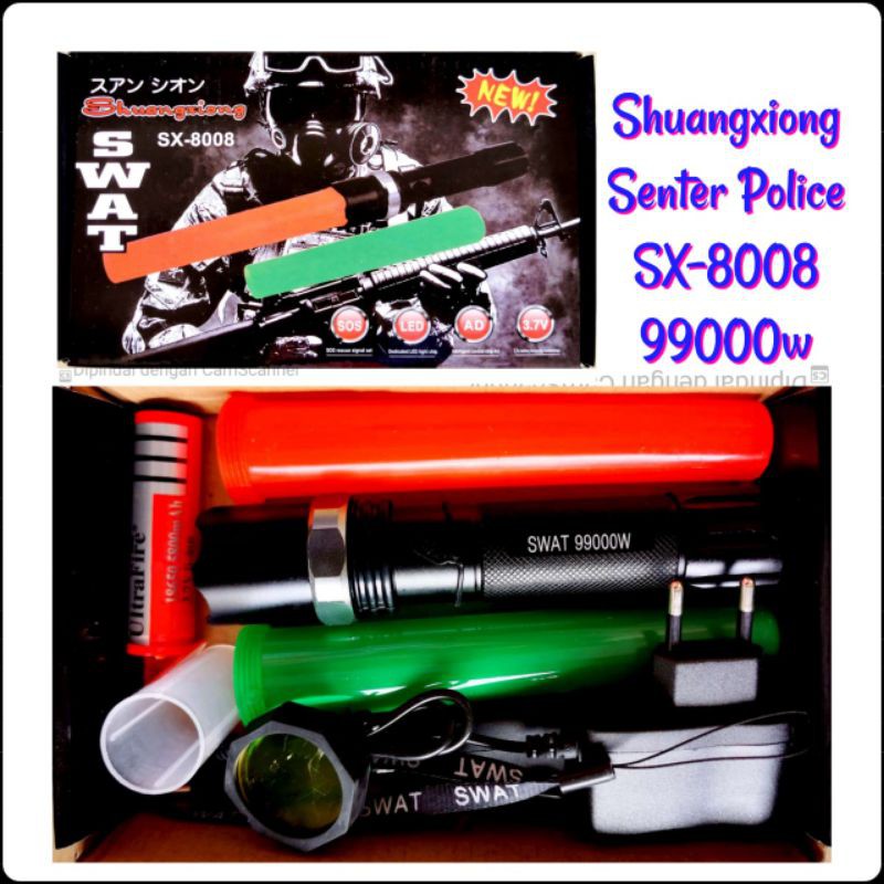 SWAT Senter Lampu Police Shuangxiong SX 8008
