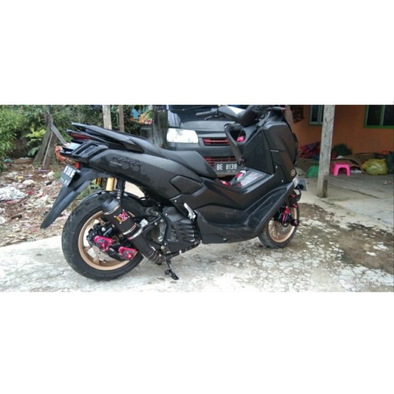 Knalpot motor knalpot murah knalpot nmax knalpot akrapovic lorenzo black dop for nmax,pcx,aerox,adv