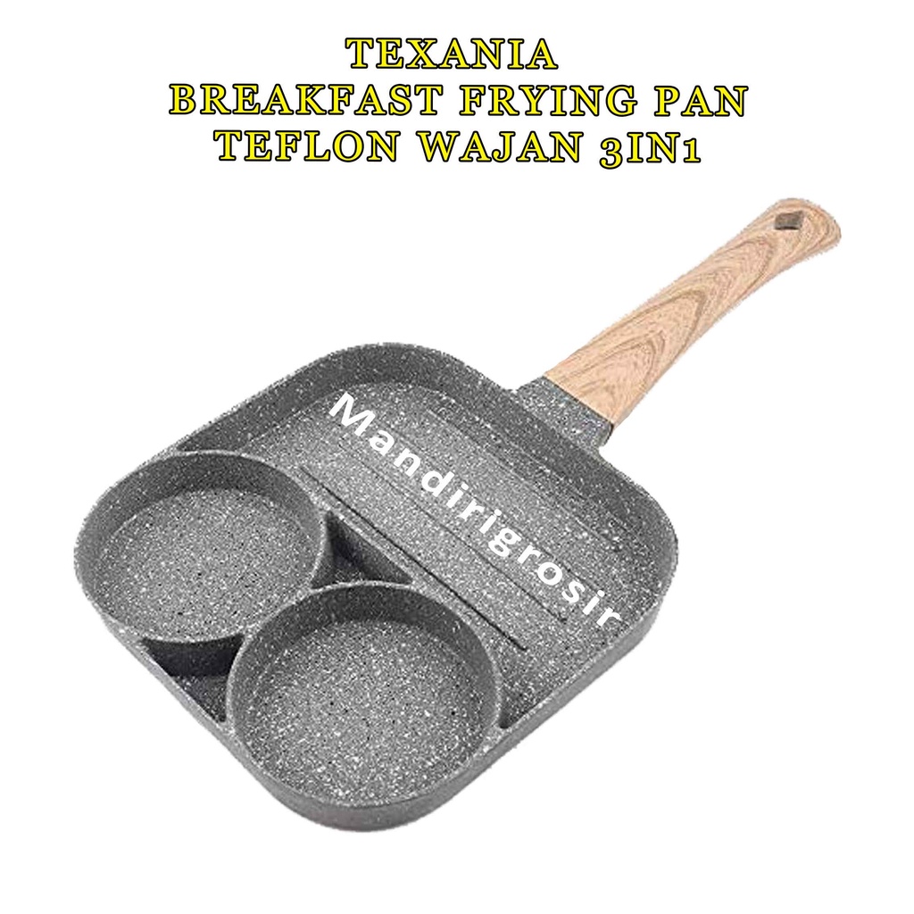 Breakfast Frying Pan * Texania * Teflon Wajan Anti lengket * Penggorengan