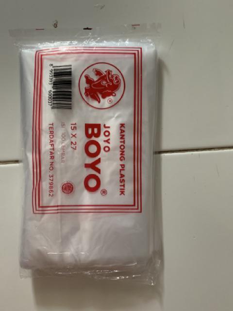 Kantong Plastik Hdpe Boyo 15x27 . Plastik 1 Kiloan
