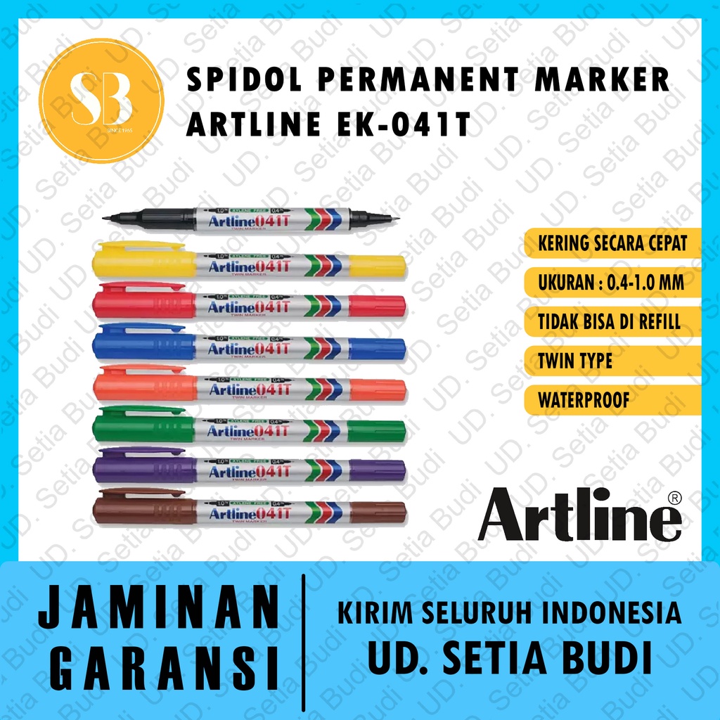 Spidol Permanent Marker Artline EK-041T