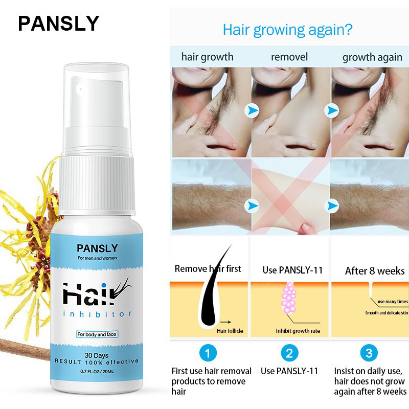 Pansly Spray Penghilang Bulu Hair Removal Tanpa Iritasi / Waxing Bulu