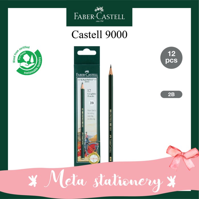 

Mantap Pensil 2B 9000 Faber Castell Bagus