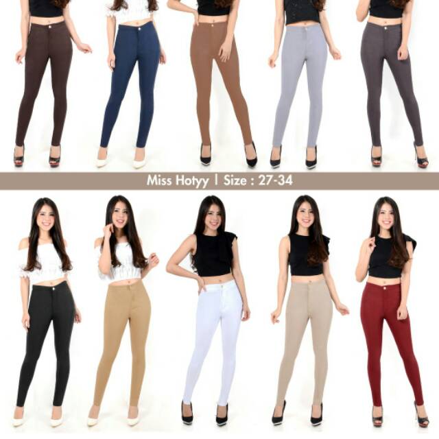 CELANA PANJANG JEGGING IMPORT 27-30/ CELANA  JEGGING HIGHTWAIST