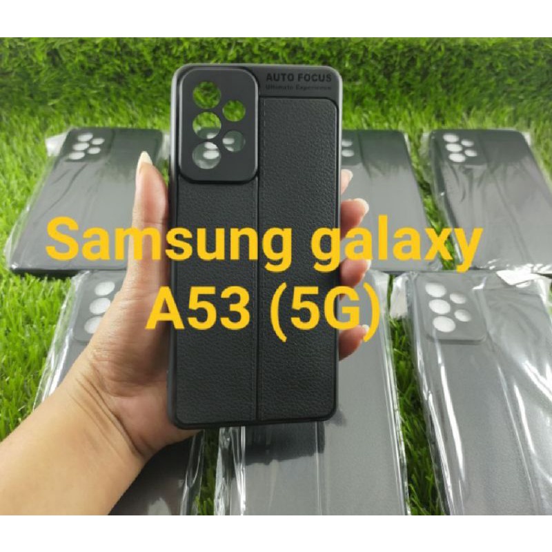 SAMSUNG A53 5G AUTO FOCUS SOFTCASE LEATHER CASE KULIT JERUK