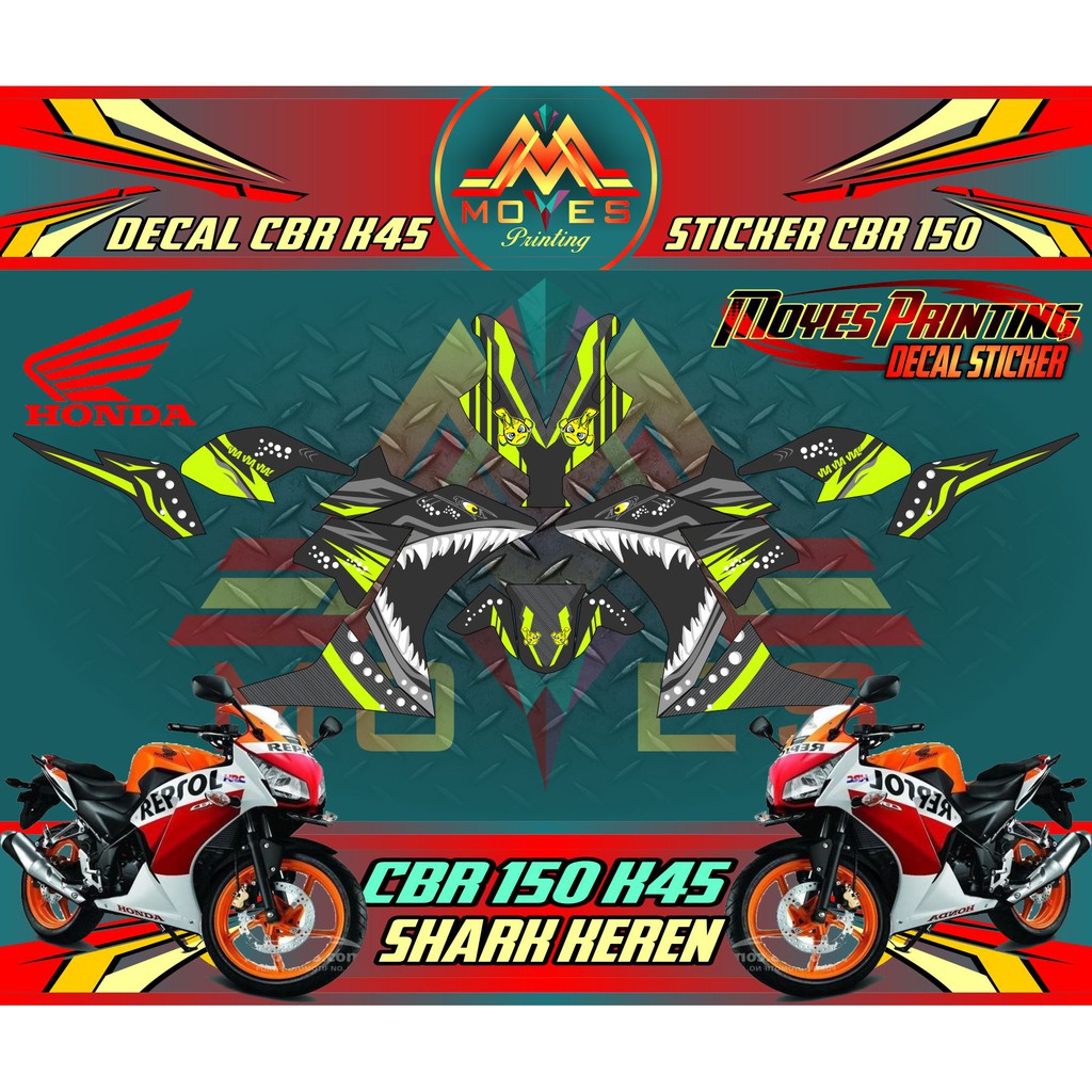 Sticker Full Body Honda Cbr K45 Old Decal Full Body Motor All