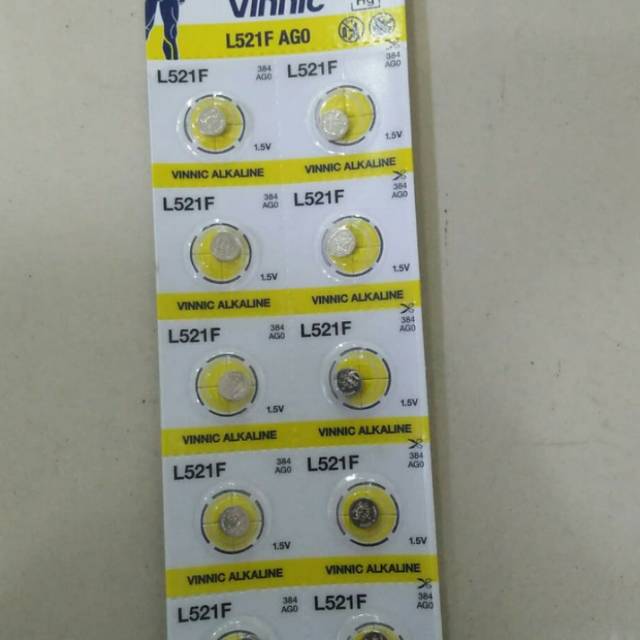 BATRE MURAH BATERAI JAM VINIC SR521/L521F/384/AG0
