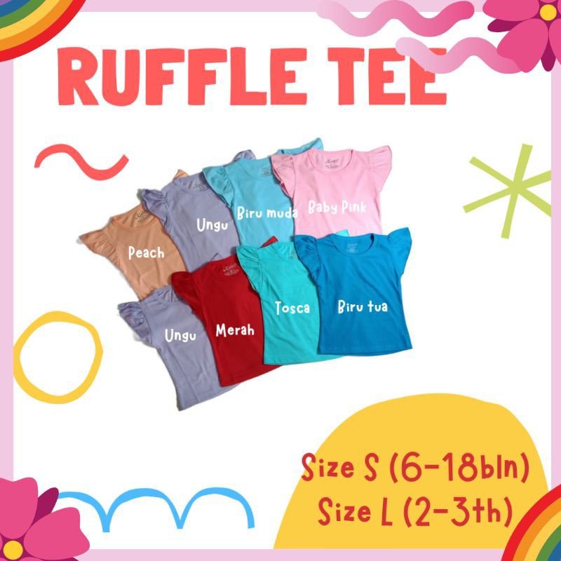 Kaos Ruffle / Ruffle Tee