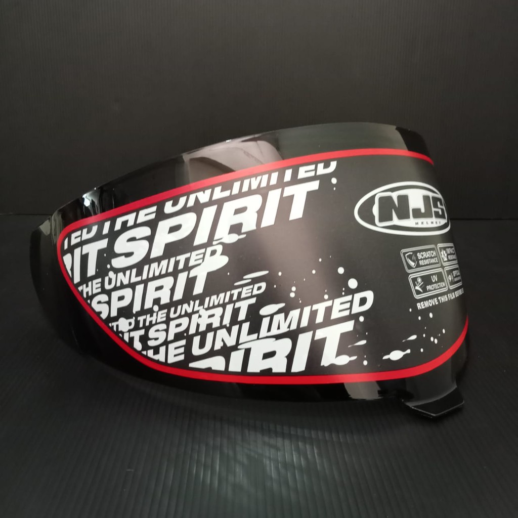 KACA HELM NJS ZX 1 SMOKE VISOR NJS ZX1 ZX-1 VISOR ORIGINAL
