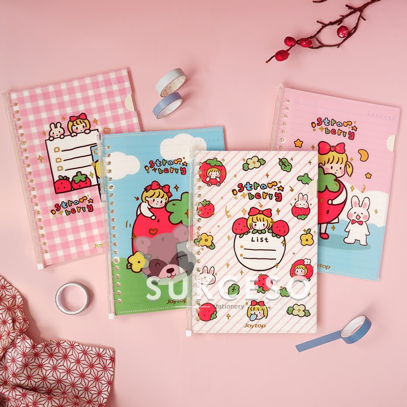 

Strawberry Girl BINDER Buku NOTEBOOK Spiral B5 45 Lembar Ruled