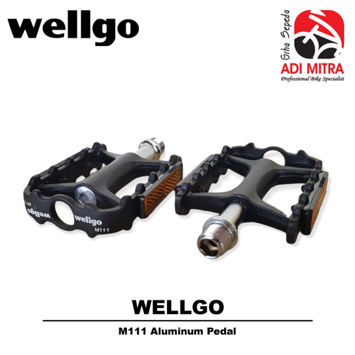 Wellgo M111 Aluminum Pedal Bearing Sepeda MTB