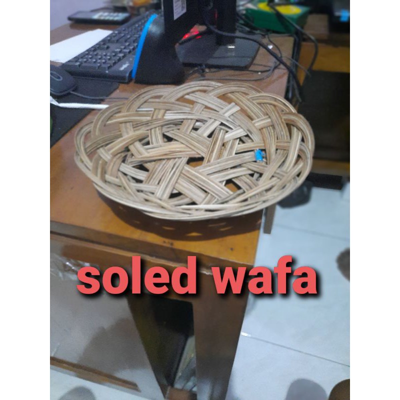 PIRING LIDI ANYAMAN /PIRING LIDI ANYAMAN ROTAN DAUBLE