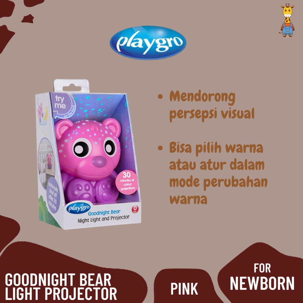 Playgro Goodnight Bear Light Projector