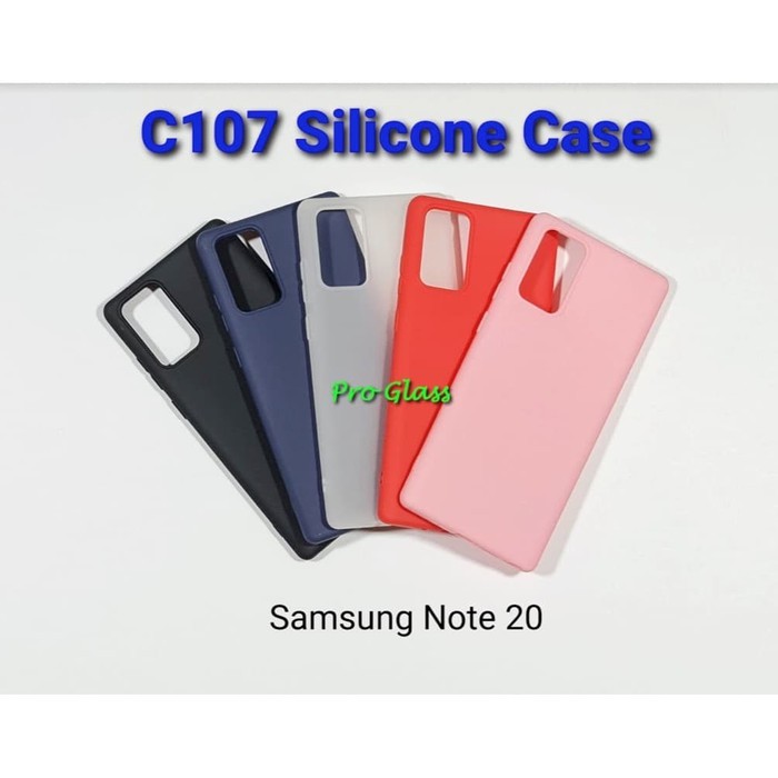 C107 Samsung Note 20  / Note 20 ULTRA Colourful Ultrathin Silicone Matte Case