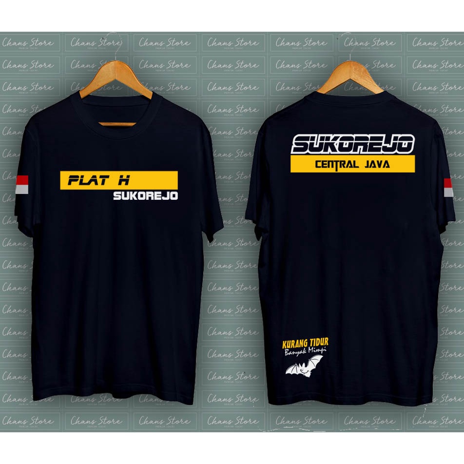 Kaos Plat H Pelat daerah Salatiga Semarang Kendal Demak