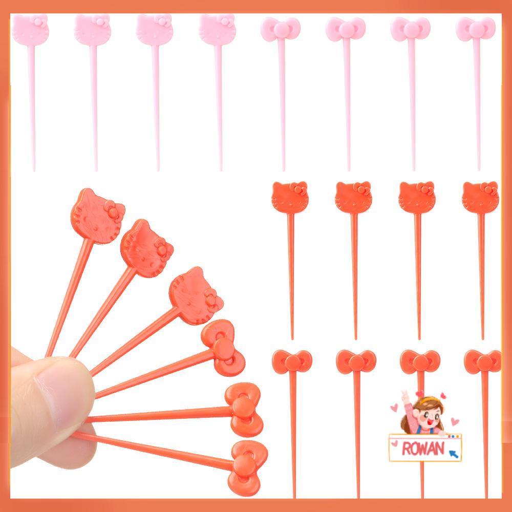 8pcs Garpu Buah Desain Bunga Untuk Dekorasi Makan Siang Anak