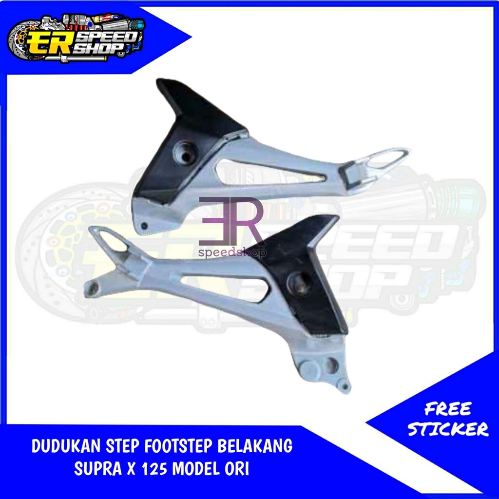 DUDUKAN STEP FOOTSTEP POSTEP BOSTEP BASTEP PIJAKAN KAKI BELAKANG SUPRA X 125 MODEL ORI