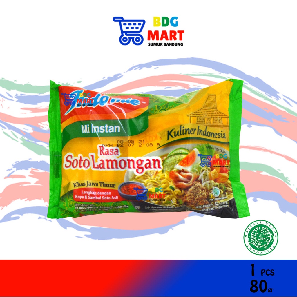 

ECER Indomie Kuliner Soto Lamongan Mie Instan Kuah Halal - 80gr