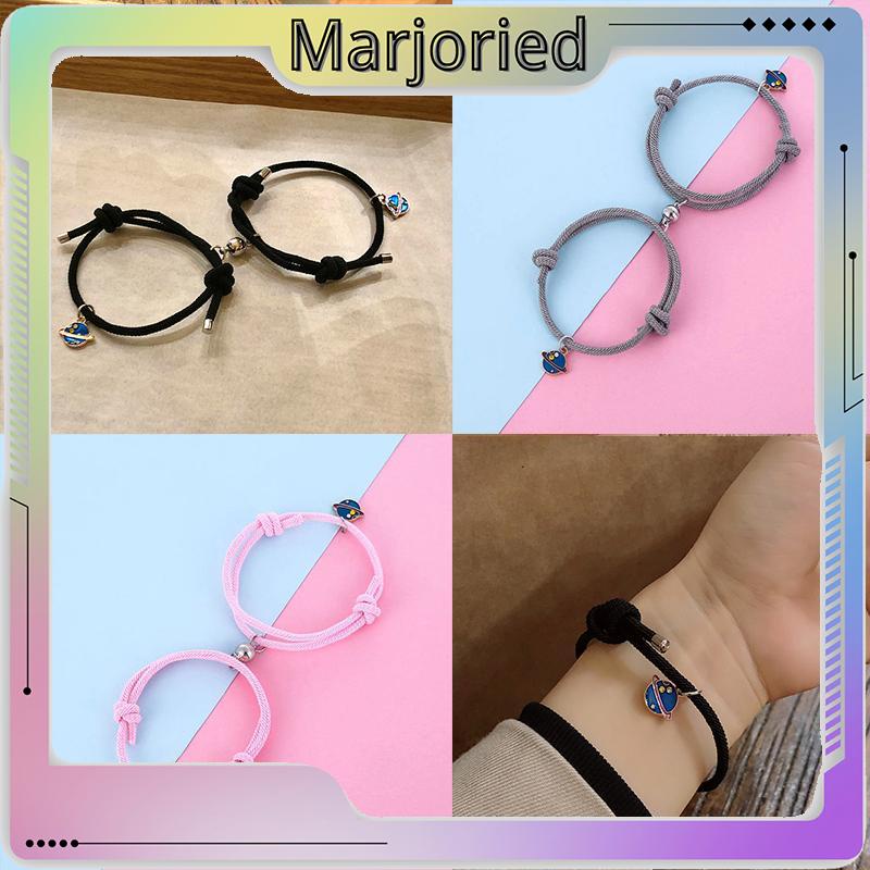 1 Pasang Gelang Couple Magnet Gelang Tali Couple Magnet Attract Persahabatan Tangan Bracelets-MJD