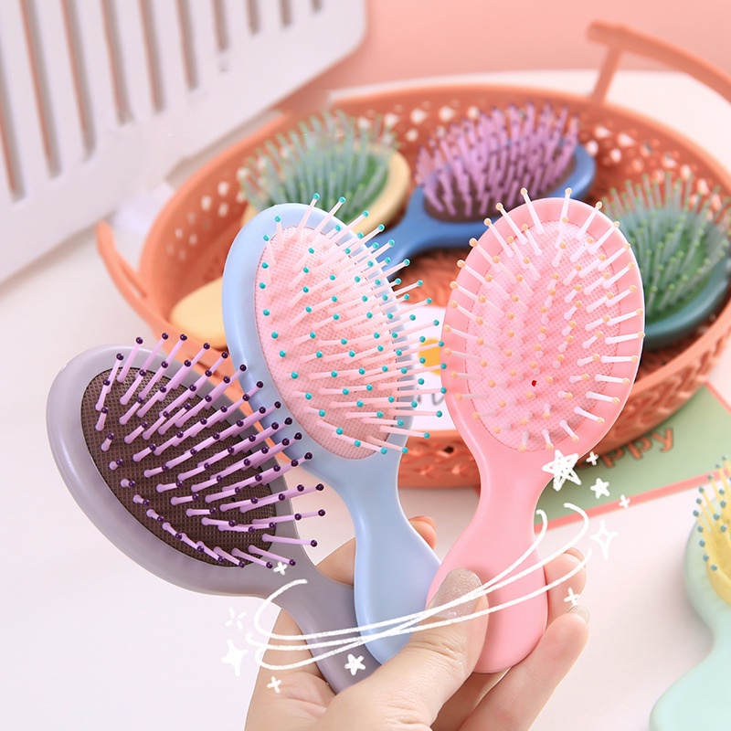 Sisir Pijat Universal Bahan Plastik Warna Macaron Untuk Wanita