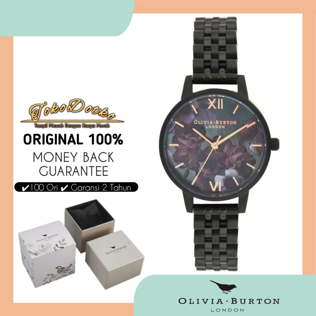 Olivia Burton Original After Dark Ip Black Jam Tangan Wanita Olivia Burton