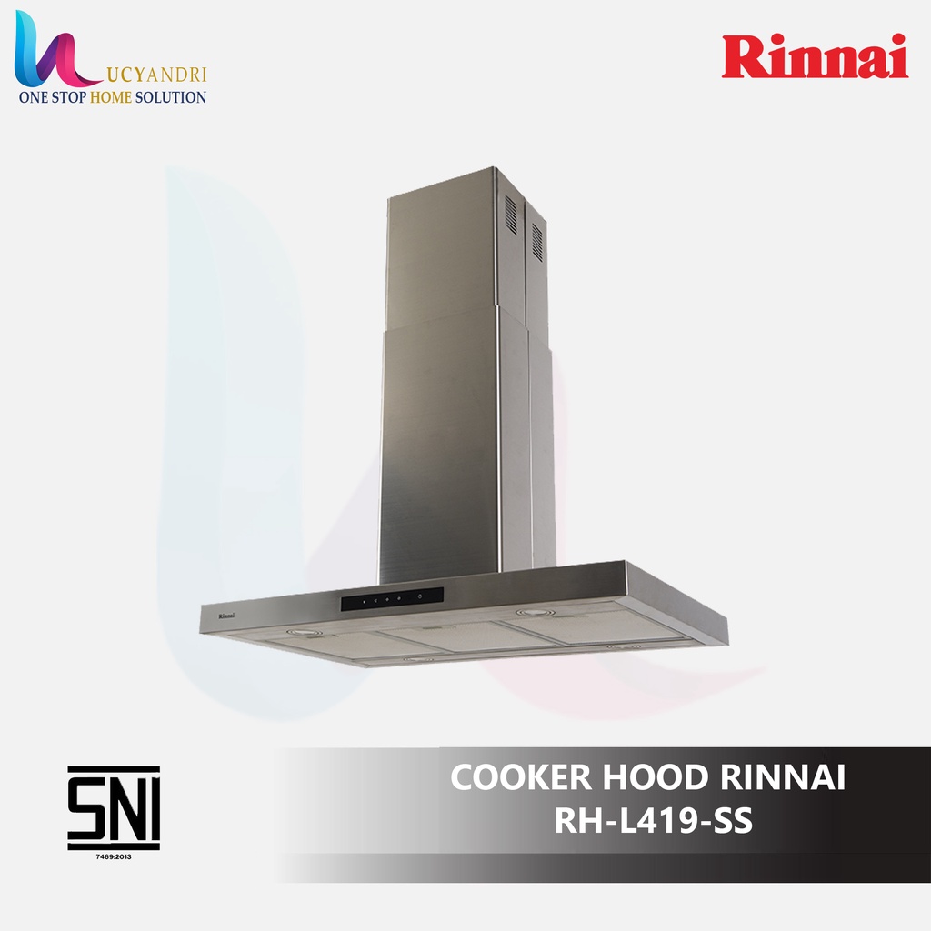 Cooker Hood Rinnai RH-L419-SS Penghisap Asap Kompor Island Hood