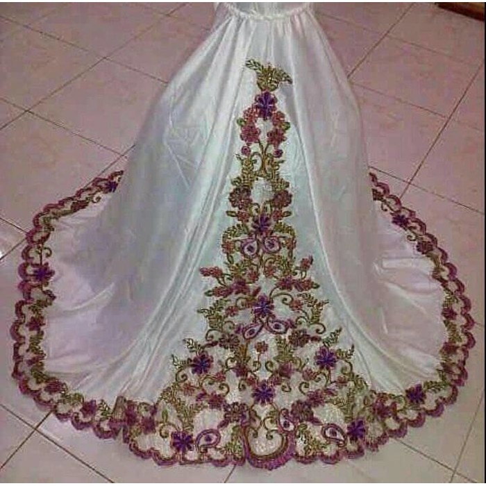 Mukena Bordir Sutra Dove Bukittinggi | Mukena Dewasa Motif Khas  Bukittinggi