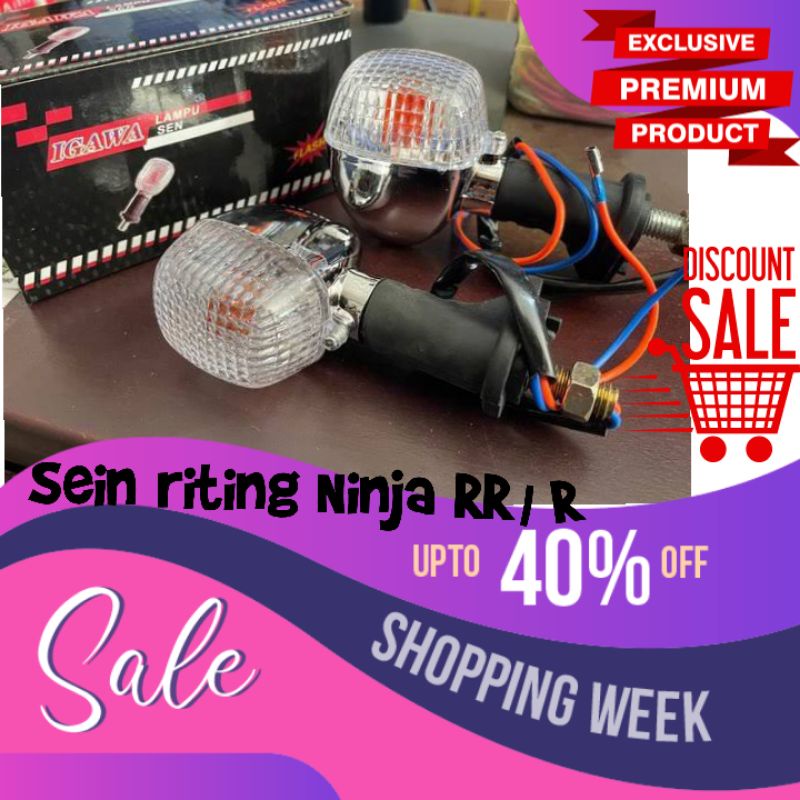 Lampu sein riting Ninja RR mono ninja R universal kw