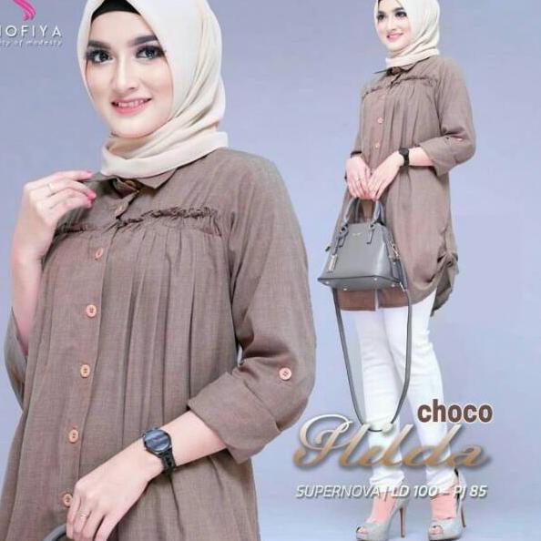 Hilda Tunik Baju Atasan Wanita DewasaKekinian [CHL. 939392]