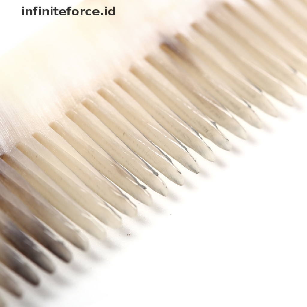 (Infiniteforce.Id) Sisir Saku Lipat Bahan Tanduk Lembu Untuk Menata Kumis / Jenggot Wanita