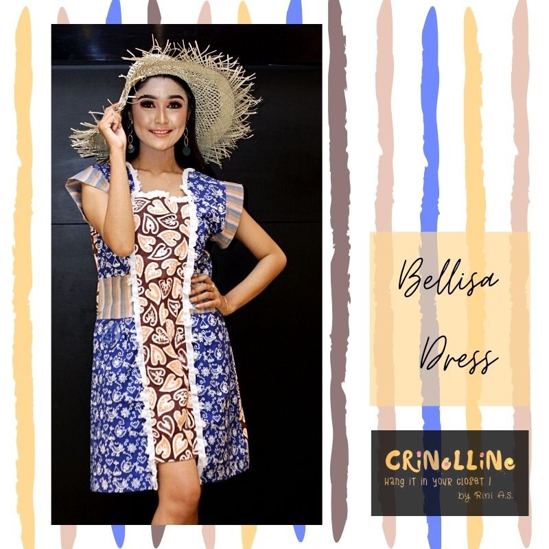 Baju lurik warna alam kebiruan, batik ayam, dress, outer, blus, celana lurik,CRINOLLINE,ori designer