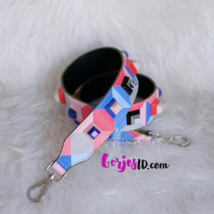 Promo Studded Bag Strap Multicolor Lolly Fendi Inspired