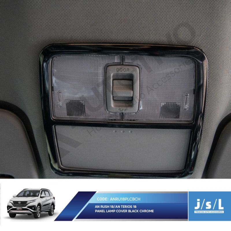 panel lampu plafon All new Rush Terios 2018-2022 Chrome &amp; Black Chrome jsl