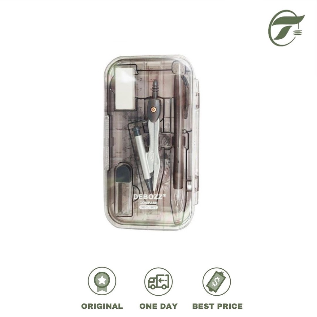 JANGKA MATH SET DBC-1072 DEBOZZ (JANGKA, ERASER, BALLPEN, PENGGARIS)