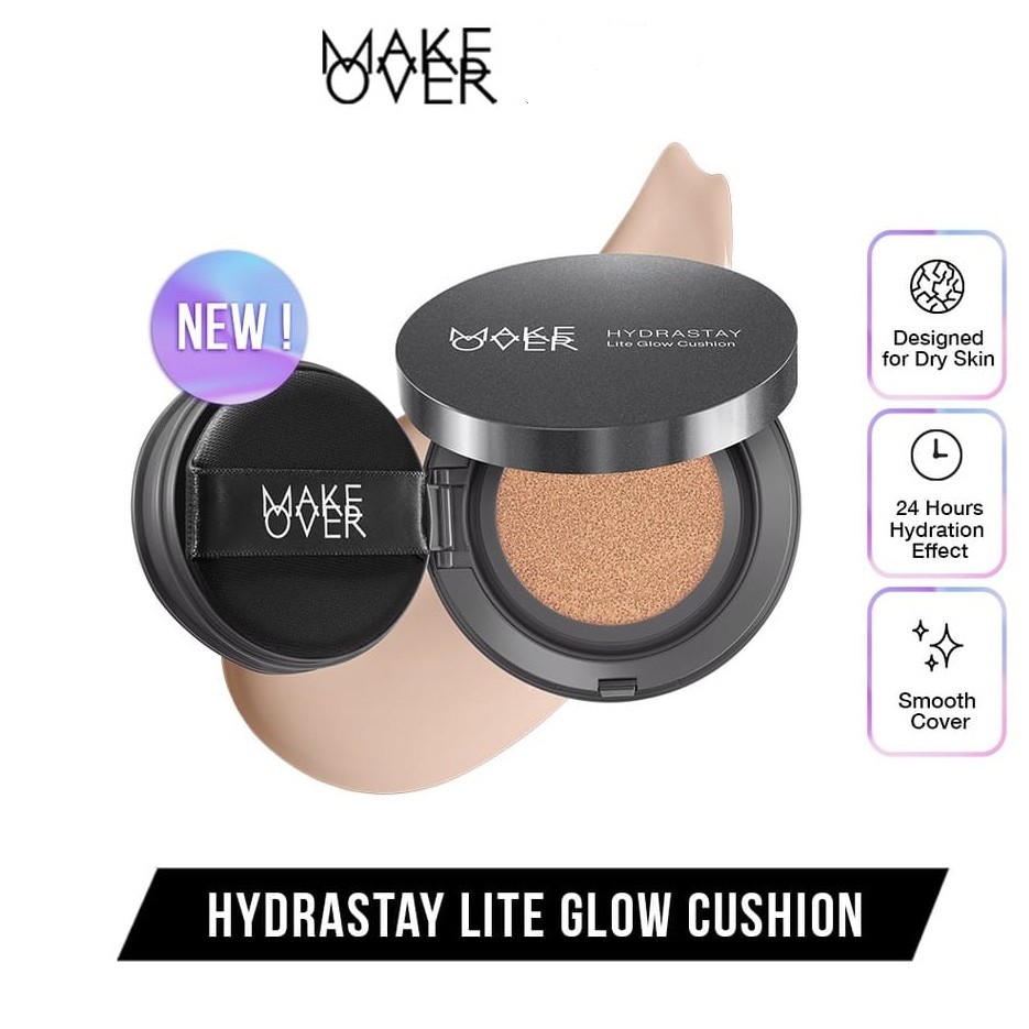 Make Over Hydrastay Lite Glow Cushion 15gr 5.0 ( MAKE OVER BEDAK CUSHION ORIGINAL)