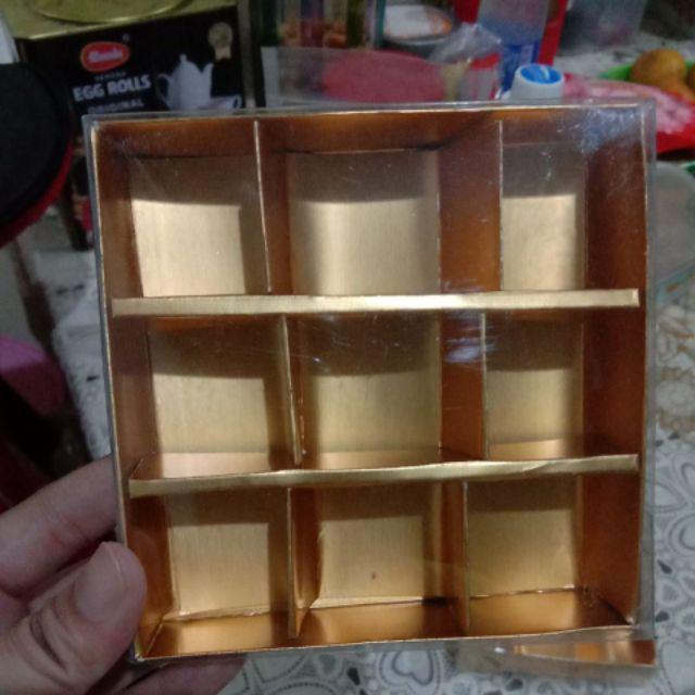 Kotak Sekat Coklat 9 - Box Coklat Sekat 9 - Ready Gold