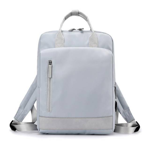 Tas Laptop Backpack Ransel Waterproof 14 15 inch with USB Port - biru