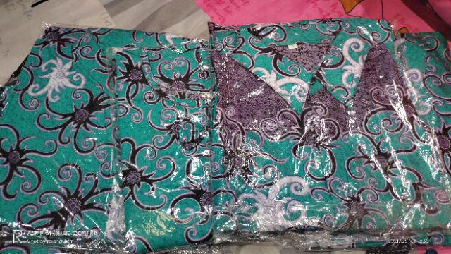 Batik Couple Keluarga - Batik Couple Busui Motif Cumi Toska - Seragam Batik - Batik Pekalongan