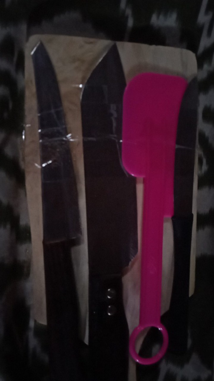 Paket Pisau Dapur Set - Talenan Dan Perlengkapan Masak Lengkap