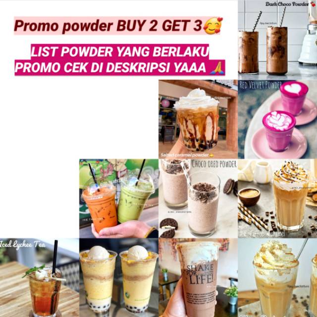 

POWDER DRINK BELI 2 GRATIS 1 (uk 250gr) baca caption ya!