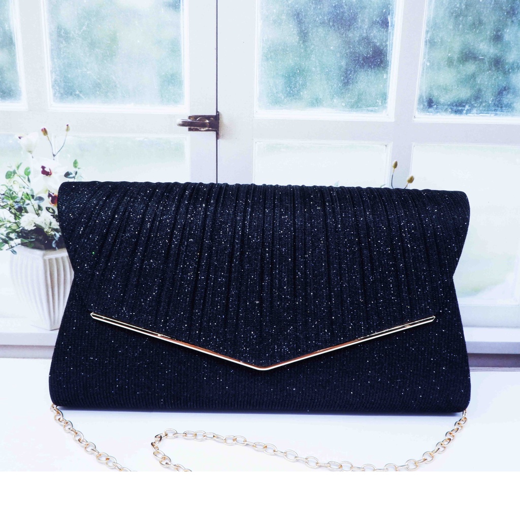 CLUTCH PESTA WANITA S104 PREMIUM TAS KONDANGAN GLITTER