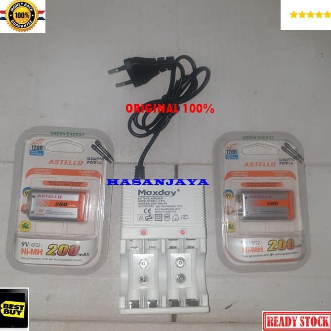 Limited Adaptor 612 Original Dan Baterai 9V Volt Cas Charger Batery Trendi