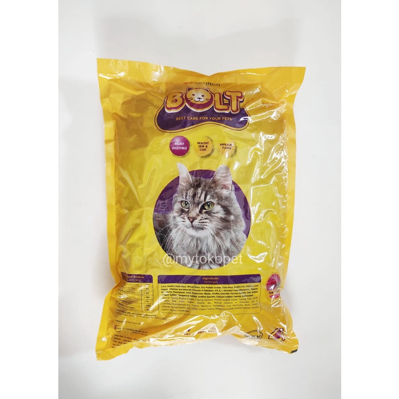 Makanan Kucing BOLT 1KG