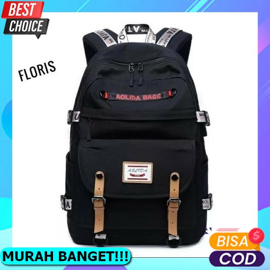 Tas Korea Import Gratis Pin Dan Gantungan Boneka/Tas Anak Cewek/Tas Import Model Baru/Tas Anak Sekol