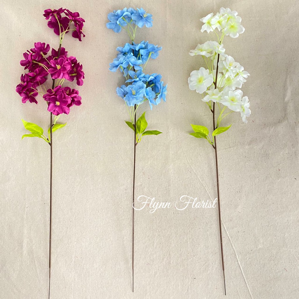 Bunga Cherry Blossom Paris x1(satuan) Bunga Artificial / Bunga Plastik / Bunga Dekorasi / Pernikahan-3