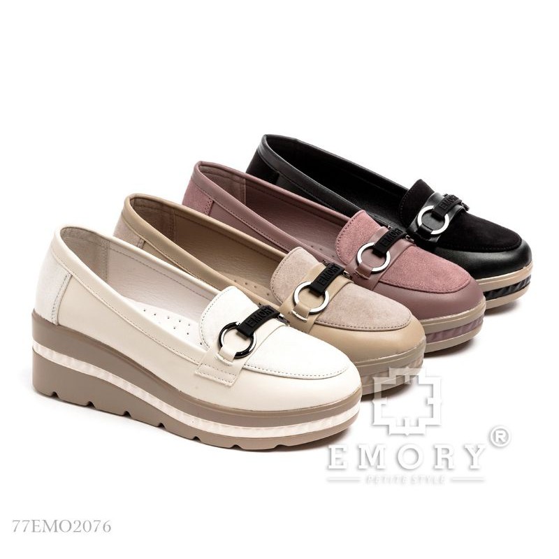 EMORY SARANZ 77EMO2076 ORIGINAL BRAND SEPATU WEDGES WANITA MODEL TERBARU