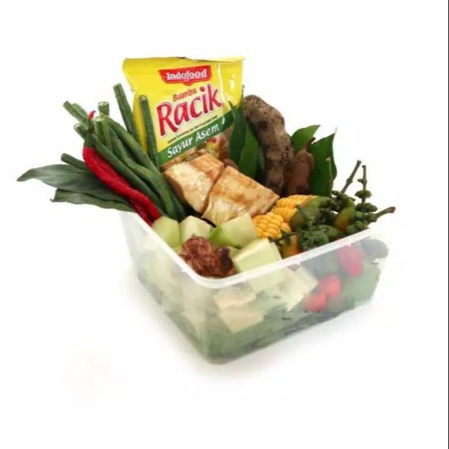 

Paket sayur asem komplit dengan bumbu racik